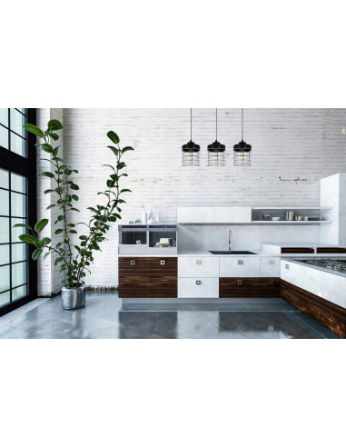 Lampa wisząca RASTI w stylu industrialnym - nowoczesna listwa oświetleniowa do kuchni i jadalni