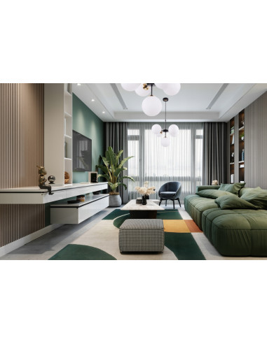 Lampa wisząca IMPERIA 5-punktowa z mlecznymi kloszami, czarna konstrukcja, nowoczesny design do biura i restauracji