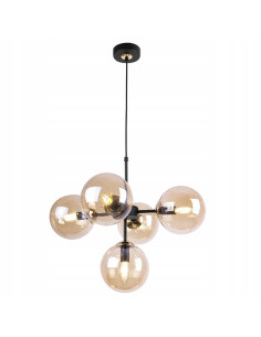 Elegancka lampa wisząca IMPERIA w ciepłych odcieniach szkła - nowoczesny dodatek do jadalni i salonu 2