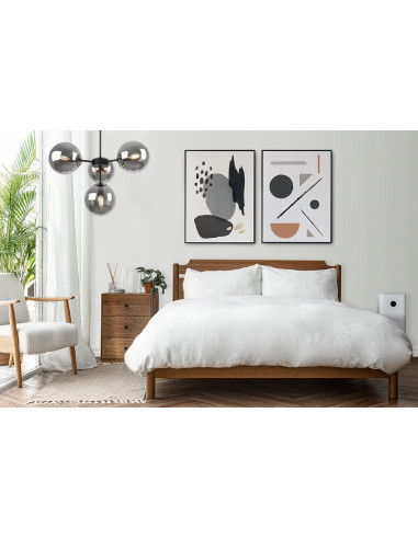 Lampa wisząca IMPERIA – elegancka konstrukcja metalowa z szklanymi kloszami do nowoczesnych wnętrz