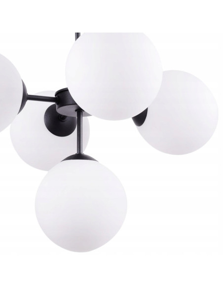 Lampa wisząca IMPERIA 5-punktowa, elegancki design w białym kolorze, idealna do klasycznych i nowoczesnych wnętrz