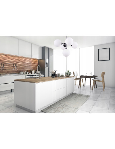 Lampa wisząca IMPERIA 5-punktowa, elegancki design w białym kolorze, idealna do klasycznych i nowoczesnych wnętrz