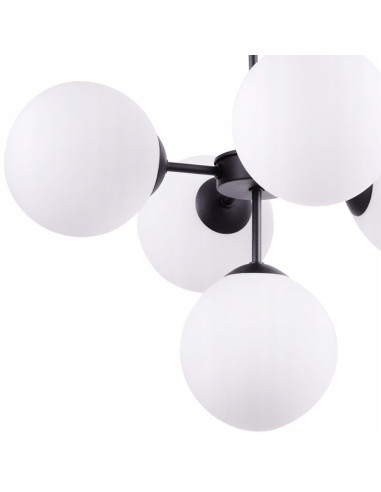 Lampa wisząca IMPERIA 5-punktowa, elegancki design w białym kolorze, idealna do klasycznych i nowoczesnych wnętrz