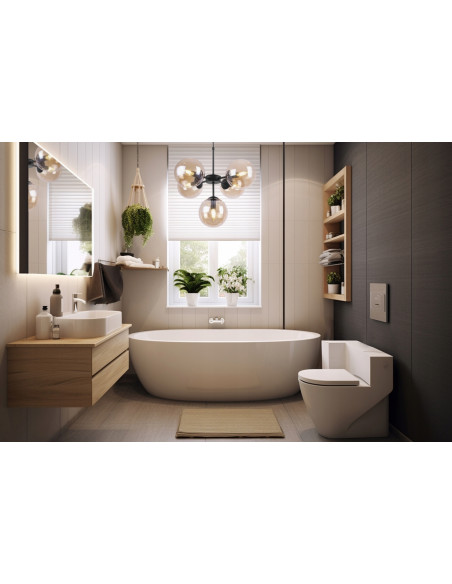 Lampa wisząca skandynawska IMPERIA - elegancka czarna z miodowym światłem, idealna do domów i przestrzeni komercyjnych.