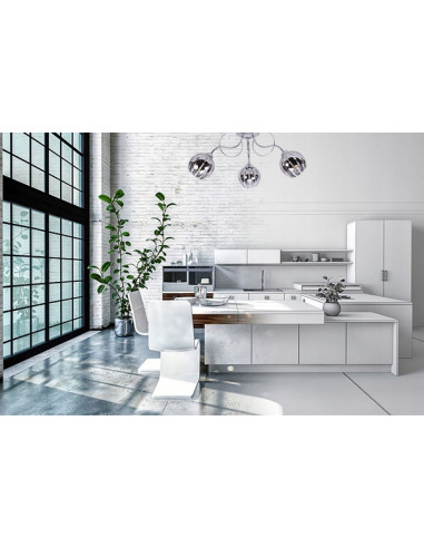 Elegancka lampa sufitowa ELIZA 3-punktowa z chromowanymi detalami, 60W – idealna do salonu, sypialni i biura