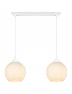 Lampa wisząca ELIZA z regulacją, nowoczesne oświetlenie w stylu minimalistycznym, stalowa w czerni i bieli, 2 E27 2