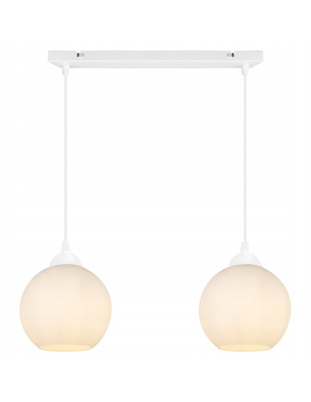 Lampa wisząca ELIZA z regulacją, nowoczesne oświetlenie w stylu minimalistycznym, stalowa w czerni i bieli, 2 E27