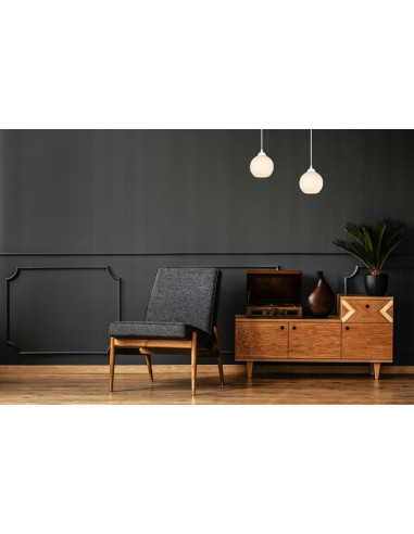 Lampa wisząca ELIZA z regulacją, nowoczesne oświetlenie w stylu minimalistycznym, stalowa w czerni i bieli, 2 E27