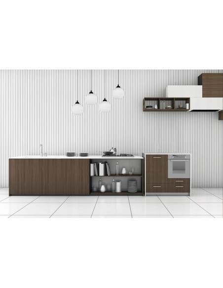 Lampa sufitowa ELIZA 4-punktowa, nowoczesna, regulowana wysokość, biały/czarny, idealna do kuchni i salonu.