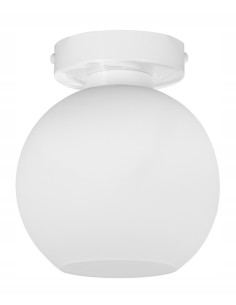 Reflektor sufitowy ELIZA w czerni z mlecznym kloszem – minimalistyczne oświetlenie do każdego wnętrza. 2