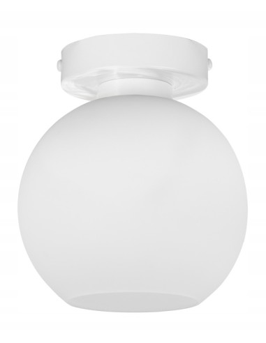 Reflektor sufitowy ELIZA w czerni z mlecznym kloszem – minimalistyczne oświetlenie do każdego wnętrza.