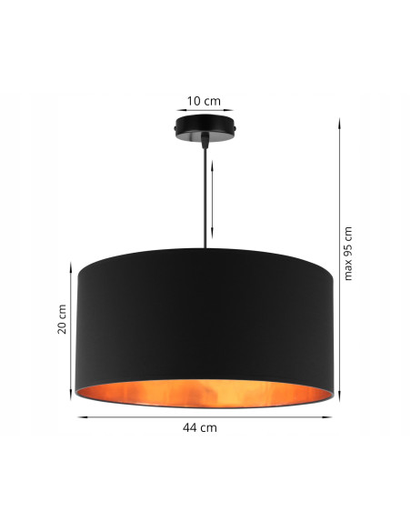 Lampa wisząca SHADE 60W z eleganckim abażurem – minimalistyczne oświetlenie do biura i jadalni