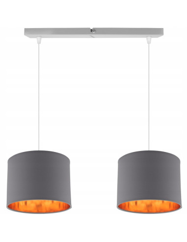 Lampa sufitowa SHADE 2xE27 - nowoczesny abażur w różnych kolorach do eleganckich wnętrz