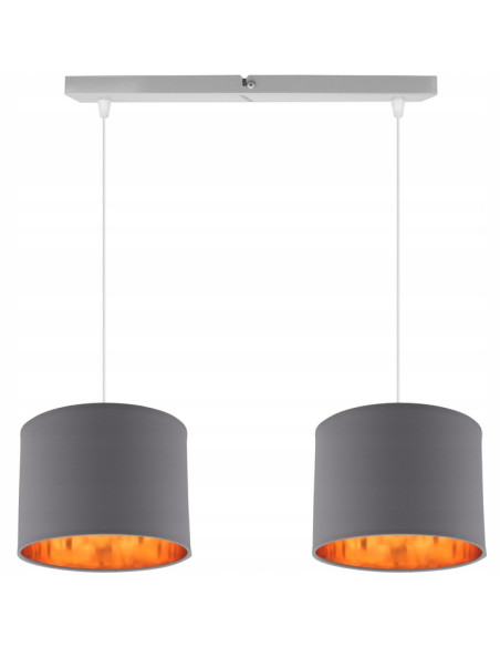 Lampa sufitowa SHADE 2xE27 - nowoczesny abażur w różnych kolorach do eleganckich wnętrz