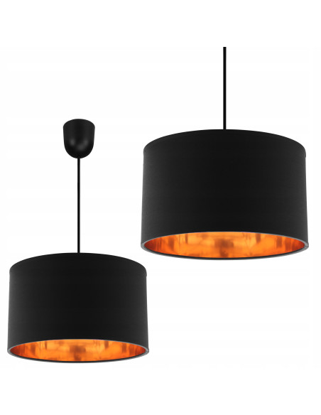 Lampa wisząca SHADE w metalicznych kolorach - nowoczesne oświetlenie do salonu, jadalni i przedpokoju.