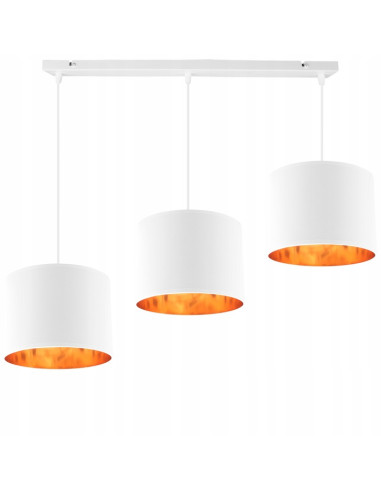 Elegancka lampa sufitowa SHADE z tkaninowymi kloszami i metalową konstrukcją – stylowe oświetlenie do każdego wnętrza