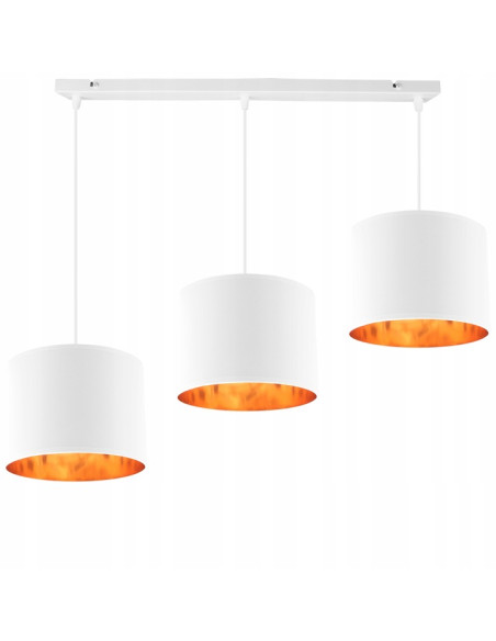 Elegancka lampa sufitowa SHADE z tkaninowymi kloszami i metalową konstrukcją – stylowe oświetlenie do każdego wnętrza