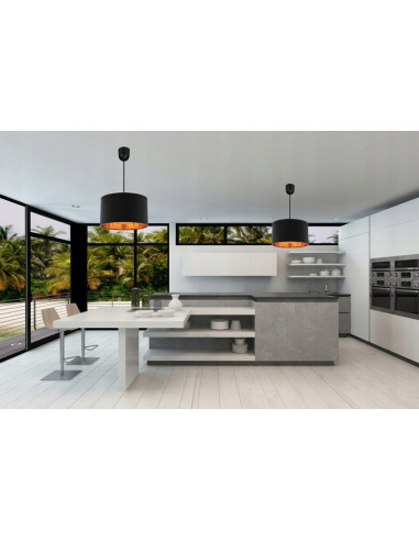 Lampa wisząca SHADE w metalicznych kolorach - nowoczesne oświetlenie do salonu, jadalni i przedpokoju.