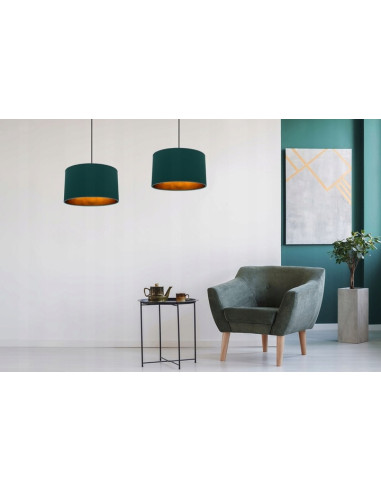 Lampa wisząca SHADE w metalicznych kolorach - nowoczesne oświetlenie do salonu, jadalni i przedpokoju.