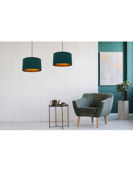 Lampa wisząca SHADE w metalicznych kolorach - nowoczesne oświetlenie do salonu, jadalni i przedpokoju.