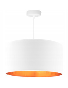 Lampa wisząca SHADE z eleganckim złotym wnętrzem, stylowa dekoracja do różnych pomieszczeń, dostępna w wielu kolorach.