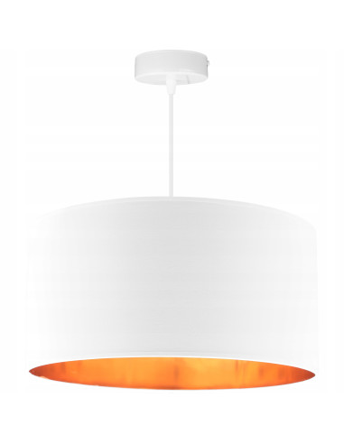 Lampa wisząca SHADE z eleganckim złotym wnętrzem, stylowa dekoracja do różnych pomieszczeń, dostępna w wielu kolorach.