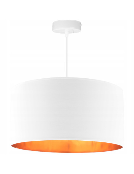 Lampa wisząca SHADE z eleganckim złotym wnętrzem, stylowa dekoracja do różnych pomieszczeń, dostępna w wielu kolorach.