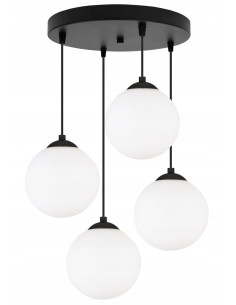 Lampa sufitowa FLORENCE - elegancka lampa wisząca z czterema punktami świetlnymi, regulowana wysokość, klasyczny design 2