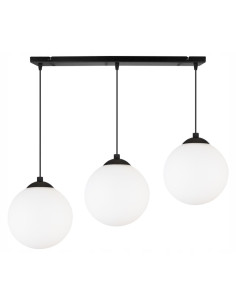 Lampa wisząca FLORENCE z trzema kloszami i prostokątną podsufitką – elegancka i uniwersalna do każdego wnętrza 2