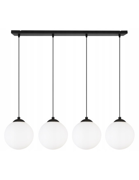 Nowoczesna Lampa Wisząca FLORENCE E27 z Regulacją, Stylowe Oświetlenie do Domu, Biura i Hotelu w Białym/Czarnym Kolorze