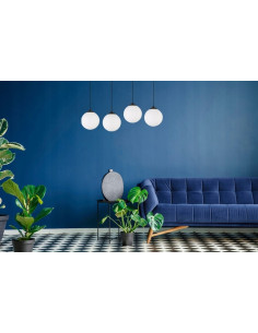 Nowoczesna Lampa Wisząca FLORENCE E27 z Regulacją, Stylowe Oświetlenie do Domu, Biura i Hotelu w Białym/Czarnym Kolorze 2