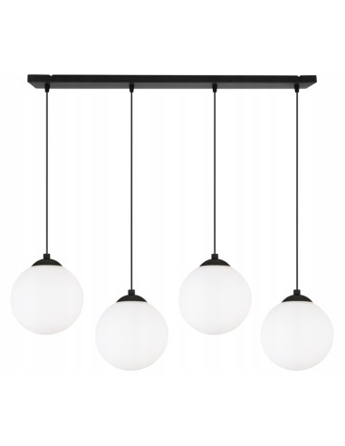 Nowoczesna Lampa Wisząca FLORENCE E27 z Regulacją, Stylowe Oświetlenie do Domu, Biura i Hotelu w Białym/Czarnym Kolorze