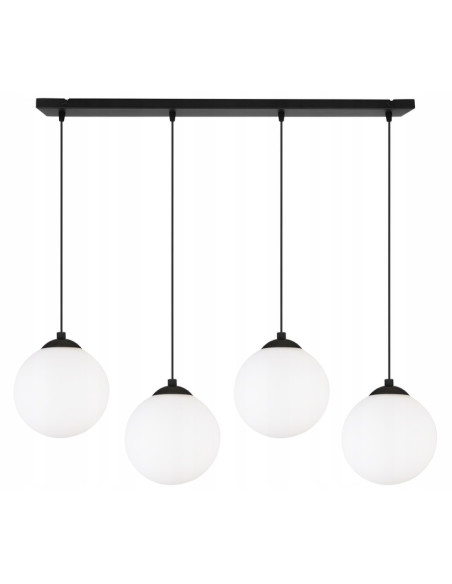 Nowoczesna Lampa Wisząca FLORENCE E27 z Regulacją, Stylowe Oświetlenie do Domu, Biura i Hotelu w Białym/Czarnym Kolorze