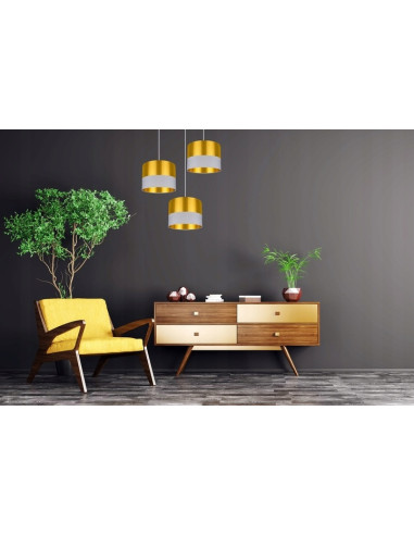 Lampa wisząca GOLDEN E27 - elegancki designerski akcent w złotym kolorze do nowoczesnych wnętrz.