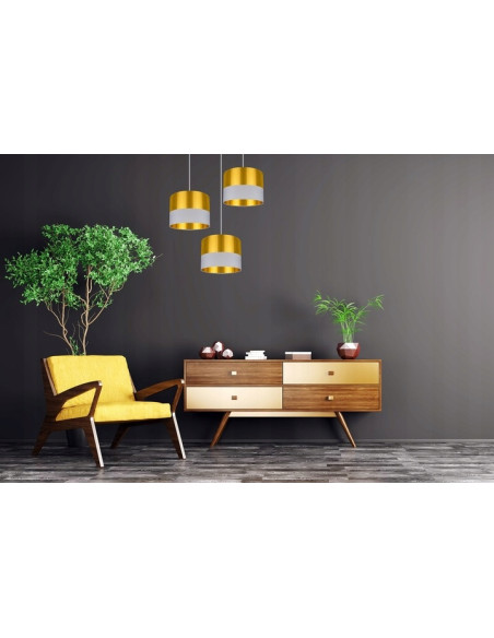 Lampa wisząca GOLDEN E27 - elegancki designerski akcent w złotym kolorze do nowoczesnych wnętrz.