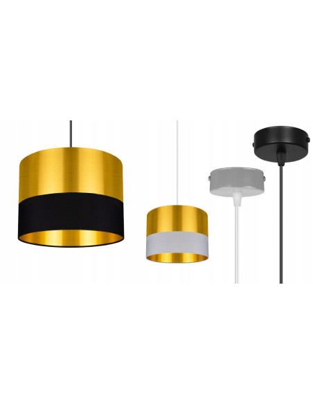 Lampa wisząca GOLDEN E27 – elegancki dodatek w złotym kolorze do stylowego salonu, kuchni czy biura.