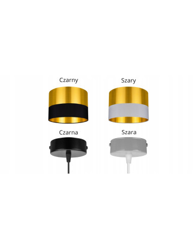 Lampa wisząca GOLDEN E27 – elegancki dodatek w złotym kolorze do stylowego salonu, kuchni czy biura.