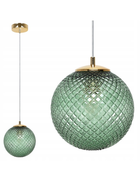 Lampa sufitowa CANNES 3D złota - nowoczesny design do biura, salonu i jadalni