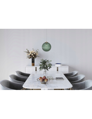 Lampa sufitowa CANNES 3D złota - nowoczesny design do biura, salonu i jadalni