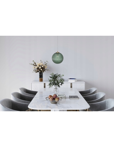 Lampa sufitowa CANNES 3D złota - nowoczesny design do biura, salonu i jadalni