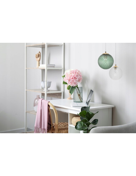 Lampa wisząca CANNES z zielonym kloszem - elegancka lampa do salonu i jadalni od Light Home