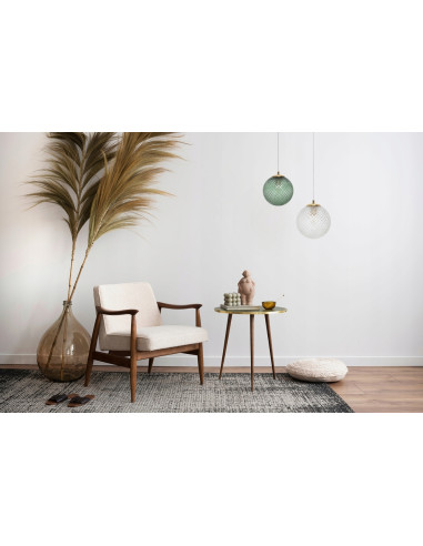 Lampa wisząca CANNES z zielonym kloszem - elegancka lampa do salonu i jadalni od Light Home