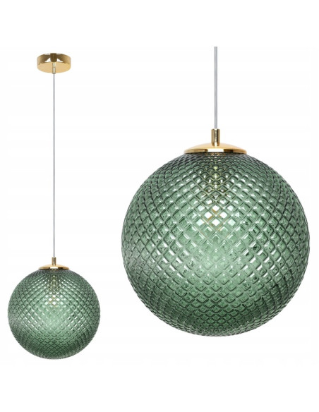 Lampa wisząca ze szkła zielonego Light Home CANNES – elegancki detal do nowoczesnych wnętrz i restauracji