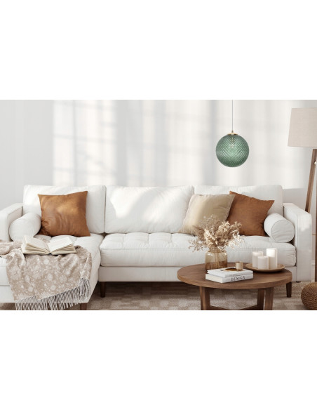 Lampa wisząca ze szkła zielonego Light Home CANNES – elegancki detal do nowoczesnych wnętrz i restauracji