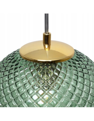 Lampa wisząca ze szkła zielonego Light Home CANNES – elegancki detal do nowoczesnych wnętrz i restauracji