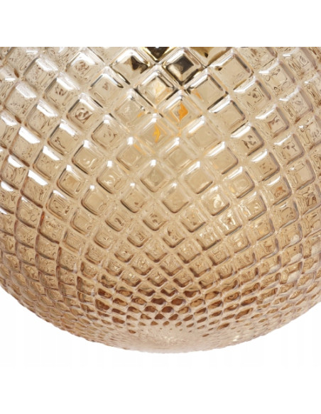 Lampa wisząca CANNES 60W w eleganckim złotym kolorze - nowoczesny dodatek do wnętrz, idealna do sypialni i jadalni