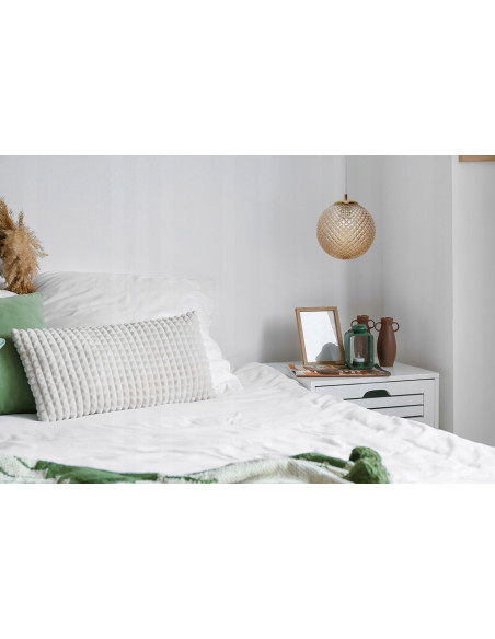 Lampa wisząca CANNES - Elegancka złota lampa 3D do kuchni, biura i salonu z kryształowym szkłem