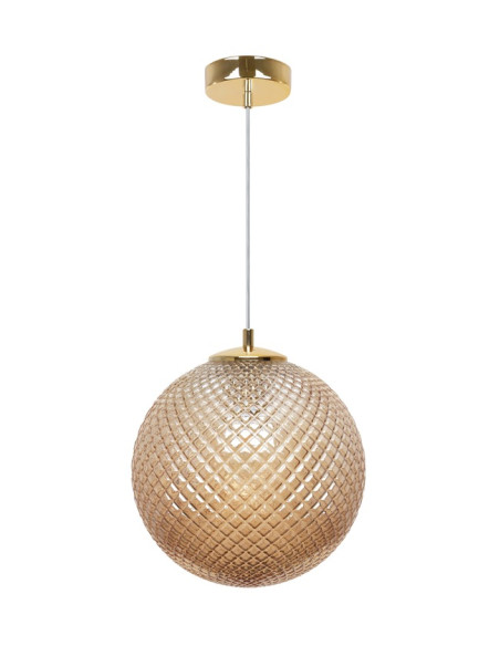 Luksusowy żyrandol trójwymiarowy w odcieniach miodu - kolekcja Cannes, elegancja do każdego wnętrza