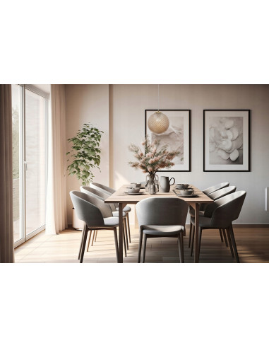 Luksusowy żyrandol trójwymiarowy w odcieniach miodu - kolekcja Cannes, elegancja do każdego wnętrza