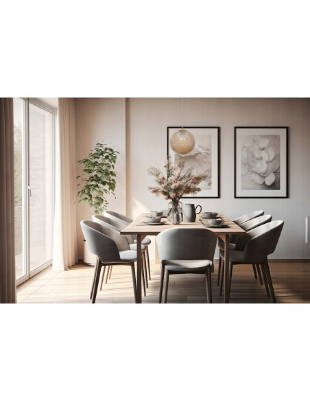 Luksusowy żyrandol trójwymiarowy w odcieniach miodu - kolekcja Cannes, elegancja do każdego wnętrza